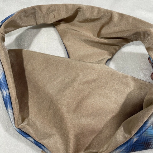 NEW WATER GLAMOUR Jesse Bikini Bottom in Blue Nude [SZ‎ Small ] - Picture 9 of 11